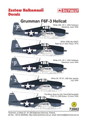 Techmod 72002 - Grumman F6F-3 Hellcat 1/72 – imagen 2