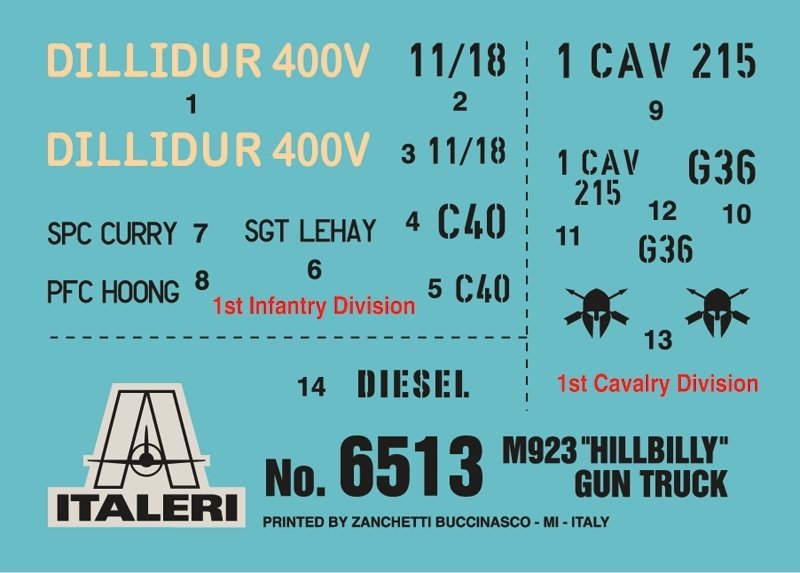 Italeri 6513 M923 Hillbilly Gun Truck 1/35 – image 3