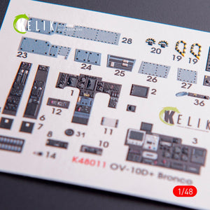 KELIK K48011 OV-10D+ BRONCO INTERIOR 3D DECALS FOR ICM KIT 1/48 – image 2
