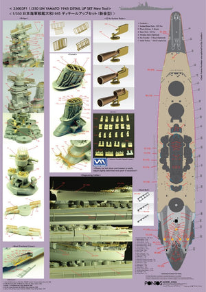 Pontos 35003F1 IJN Yamato Detail Up Set 1/350 – image 2