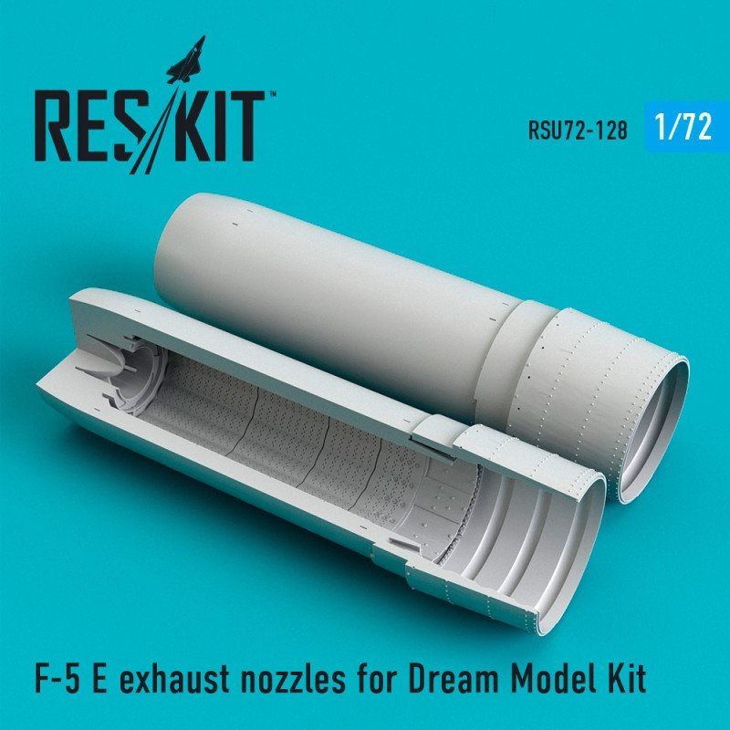 RESKIT RSU72-0128 Buses d'échappement F-5 E pour maquette Dream Model 1/72