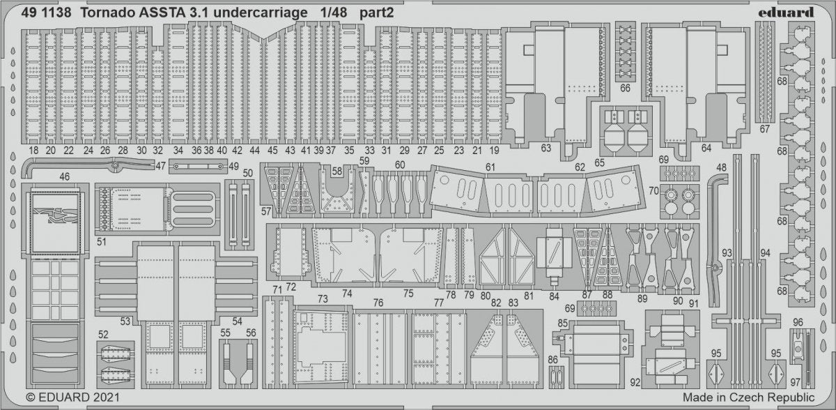 Eduard 491138 Tornado ASSTA 3.1 undercarriage for Revell 1/48 – Bild 2