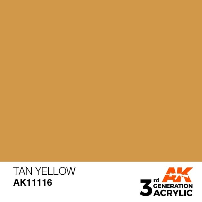 AK Interactive AK11116 TAN YELLOW – STANDARD 17ml
