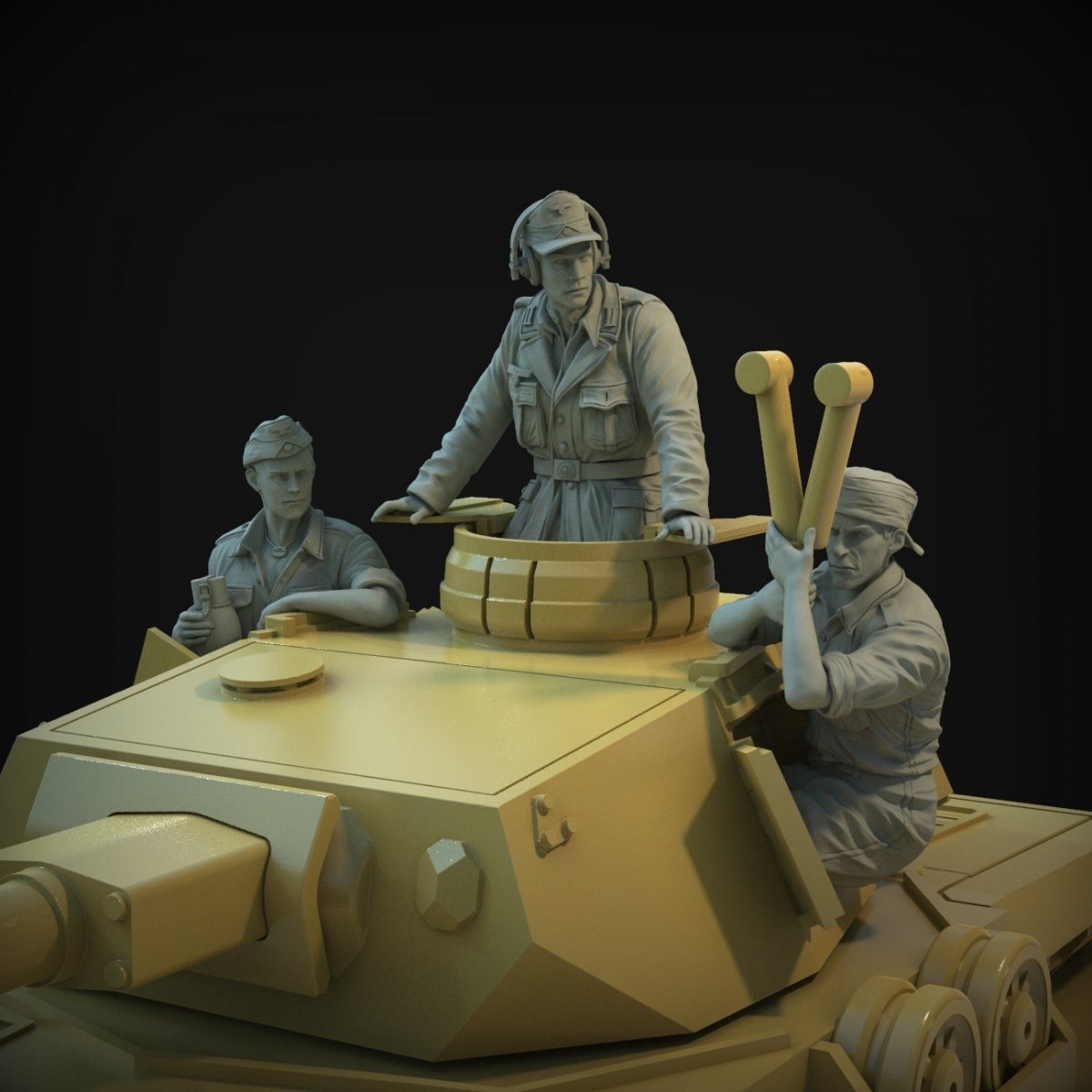 Panzer Art FI35-137 DAK turret set (Pz III &amp;amp; Pz IV tanks) 1/35