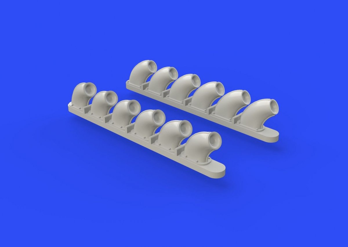 Eduard 648271 P-40B exhaust stacks AIRFIX 1/48 – Bild 4