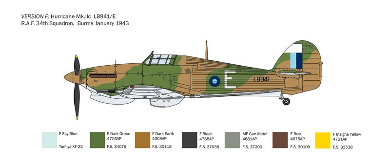 Italeri 2828 Hurricane Mk. IIC 1/48 – obrázek 9