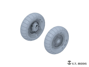 ET Model P35-139 WWII German Kübelwagen Type82 Sagged wheels Balloon tire For TAMIYA Kit 1/35 – Bild 3