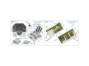 Quinta Studio QD48473 P-51A 3D-Printed colored Interior on decal paper (Accurate Miniatures/Academy) 1/48 – Bild 2