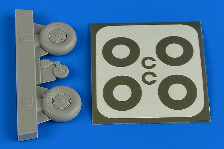 Aires 2226 Bucker Bu 131 wheels &amp; paint masks disc cover 1/32