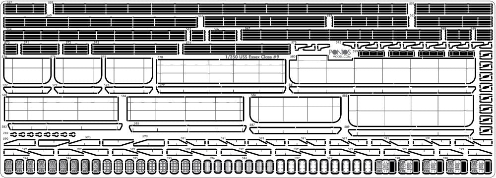 Pontos 35004F1 USS CV-10 Yorktown 1944 Detail Up Set 1/350 – obrázek 19