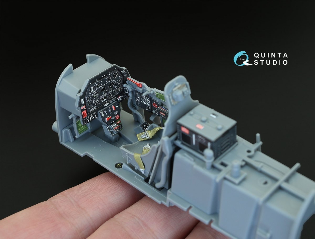 Quinta Studio QD32005 P-51D (Early) 3D-Printed &amp;amp; colored Interior on decal paper (for Tamiya kit) 1/32 – obrázek 6