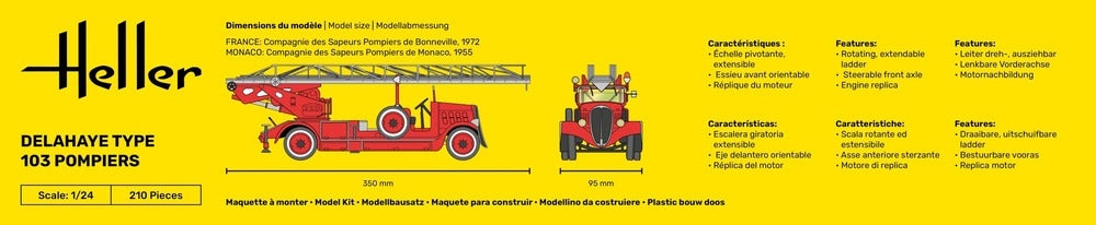 Heller 56780 Delahaye Type 103 Pompiers - Starter Kit 1/24 – image 4