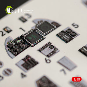 KELIK K48064 F-14D TOMCAT INTERIOR 3D DECALS FOR AMK KIT 1/48 – immagine 4