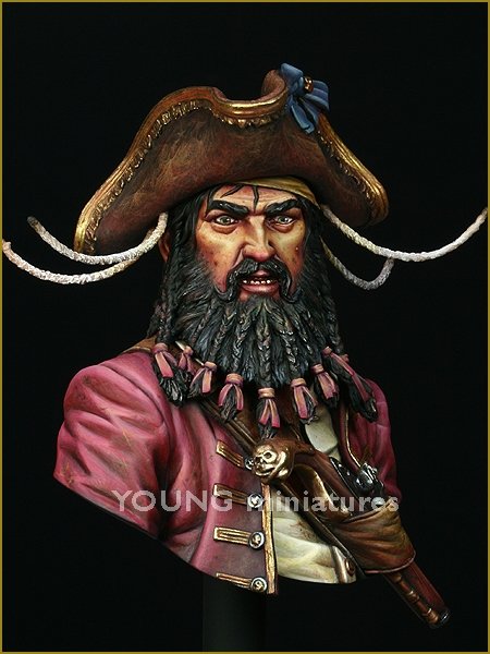 Young Miniatures YH1823 BLACK BEARD 1718 Queen Anne&amp;#39;s Revenge 1/10 – Bild 7