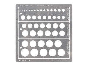 Tamiya 74150 Modeling Template (Round, 1-12.5mm)