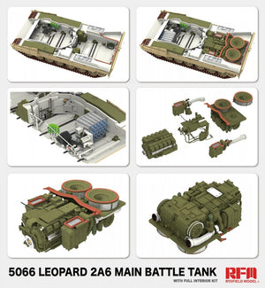Rye Field Model 5066 Leopard 2 A6 - FULL INITERIOR 1/35 – obrázek 7