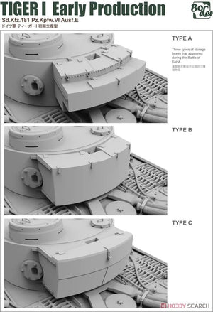 Border Model BT-010 Tiger I Early Production Sd.Kfz.181 Pz.Kpfw.VI Ausf.E 1/35 – obrázek 4