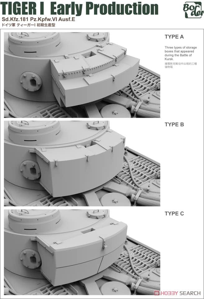 Border Model BT-010 Tiger I Early Production Sd.Kfz.181 Pz.Kpfw.VI Ausf.E 1/35 – obrázek 4