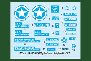Hobby Boss 83830 US GMC CCKW 750 gallon Tanker 1/35 – zdjęcie 4