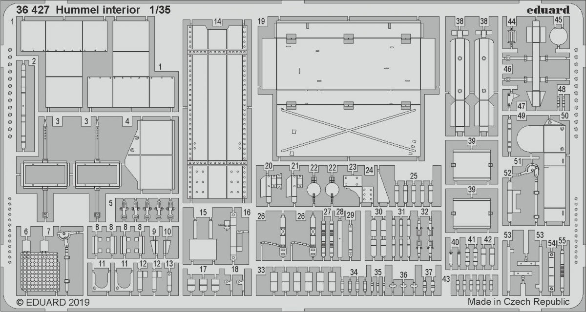 Eduard 36427 Hummel interior TAMIYA 1/35