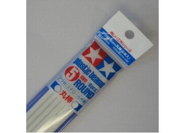 Tamiya 70134 Poutre en plastique ronde de 5 mm (paquet)