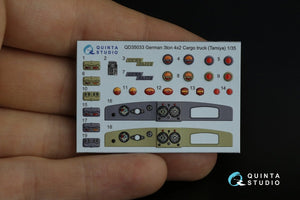 Quinta Studio QD35033 Opel Blitz 3D-Printed &amp;amp; colored Interior on decal paper (Tamiya) 1/35 – Bild 9