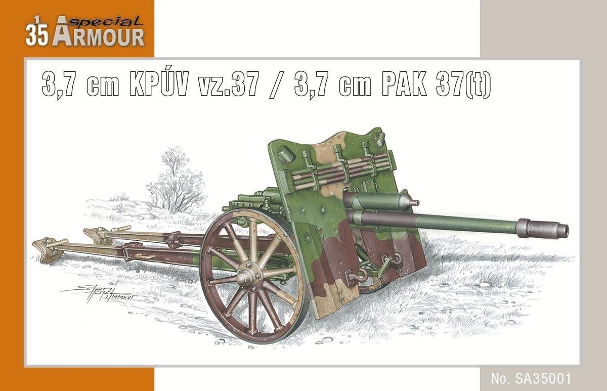 Special Armor 35001 3.7 cm KPUV vz.37 / 3.7 cm PAK 37(t) 1/35