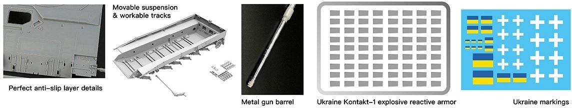 Border Model BT-031 Leopard 2A6 &amp;quot;UKRAINE&amp;quot; 1/35 – Bild 3