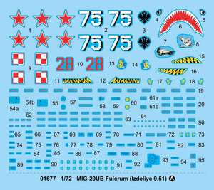 Trumpeter 01677 MIG-29UB Fulcrum Izdeliye 9.51 1/72 – Bild 5