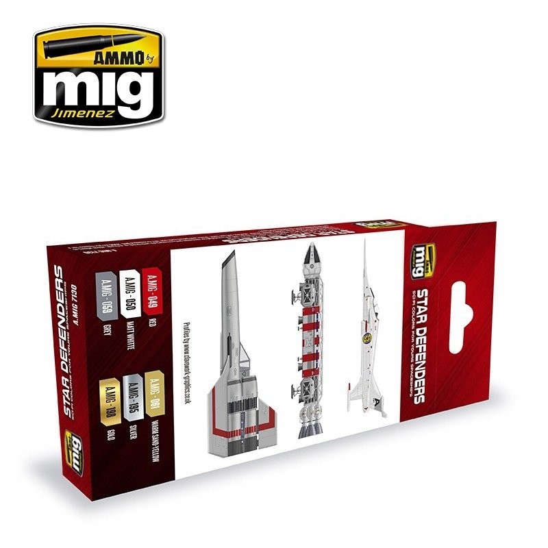 AMMO of Mig Jimenez 7130 STAR DEFENDERS SCI-FI COLORS 6x17ml – obrázek 2