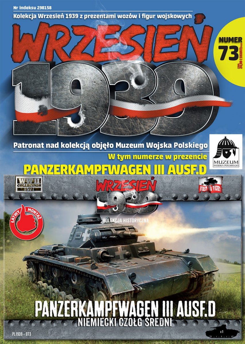 First to Fight PL073 Panzerkampfwagen III Ausf. D. German Medium Tank 1/72