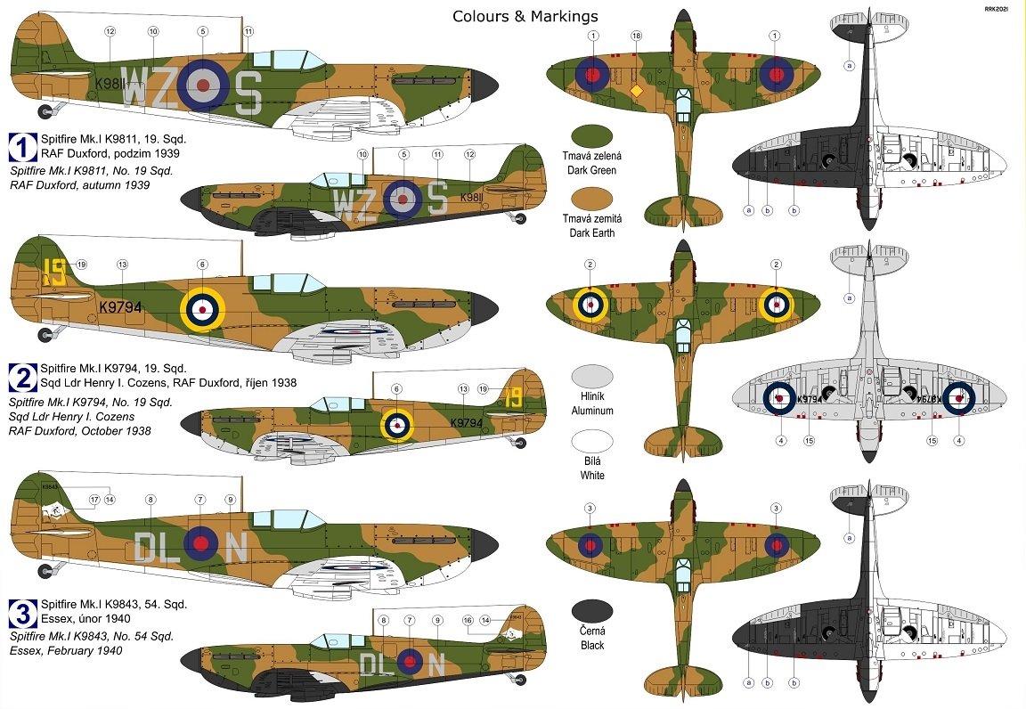 Kovozavody Prostejov KPM0260 Spitfire Mk.Ia “Wats Prop” 1/72 – obrázek 2