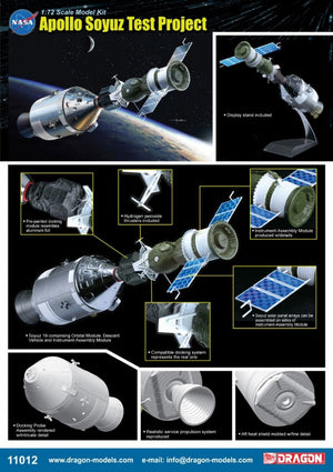 Dragon 11012 Project Apollo-Soyuz Test Project (Apollo 18 and Soyuz 19) 1/72 – immagine 2
