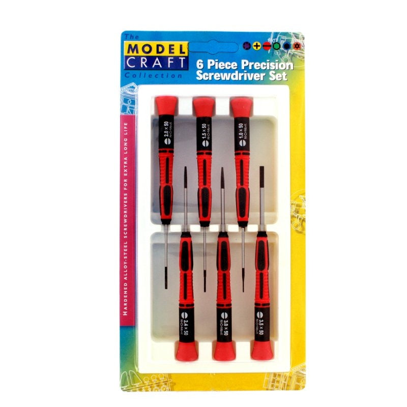 Modelcraft PSD1600 6 Pce Slotted Blade Screwdrivers Set – obrázek 2