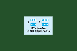 Hobby Boss 84513 US T34 Heavy Tank 1/35 – image 3