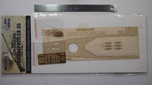 Wood Hunter W35006 Wood Deck USS Cruiser Indianapolis for Trumpeter 1/300 – Bild 2