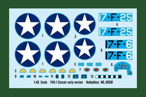 Hobby Boss 80381 F4U-1 Corsair Early version 1/48 – zdjęcie 3