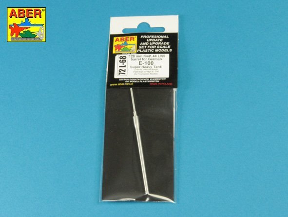 Aber 72L-68 128mm KwK 44 L/65 barrel for German E-100 Super Heavy Tank 1/72 – obrázek 6