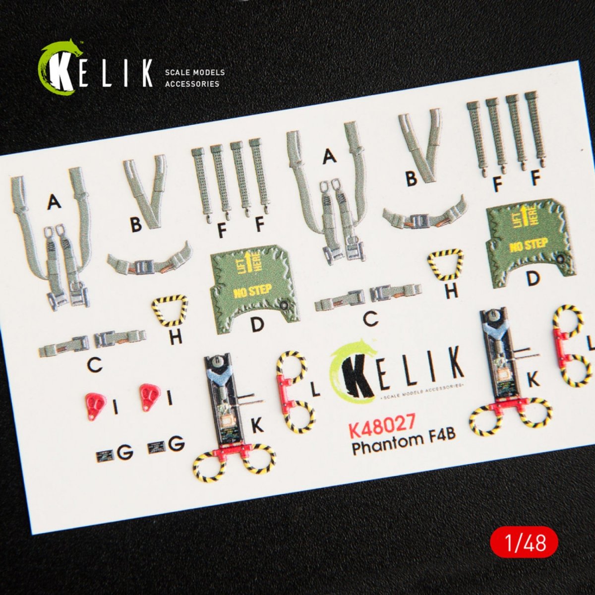 KELIK K48027 F-4B INTERIOR 3D DECALS FOR TAMIYA KIT 1/48 – image 3
