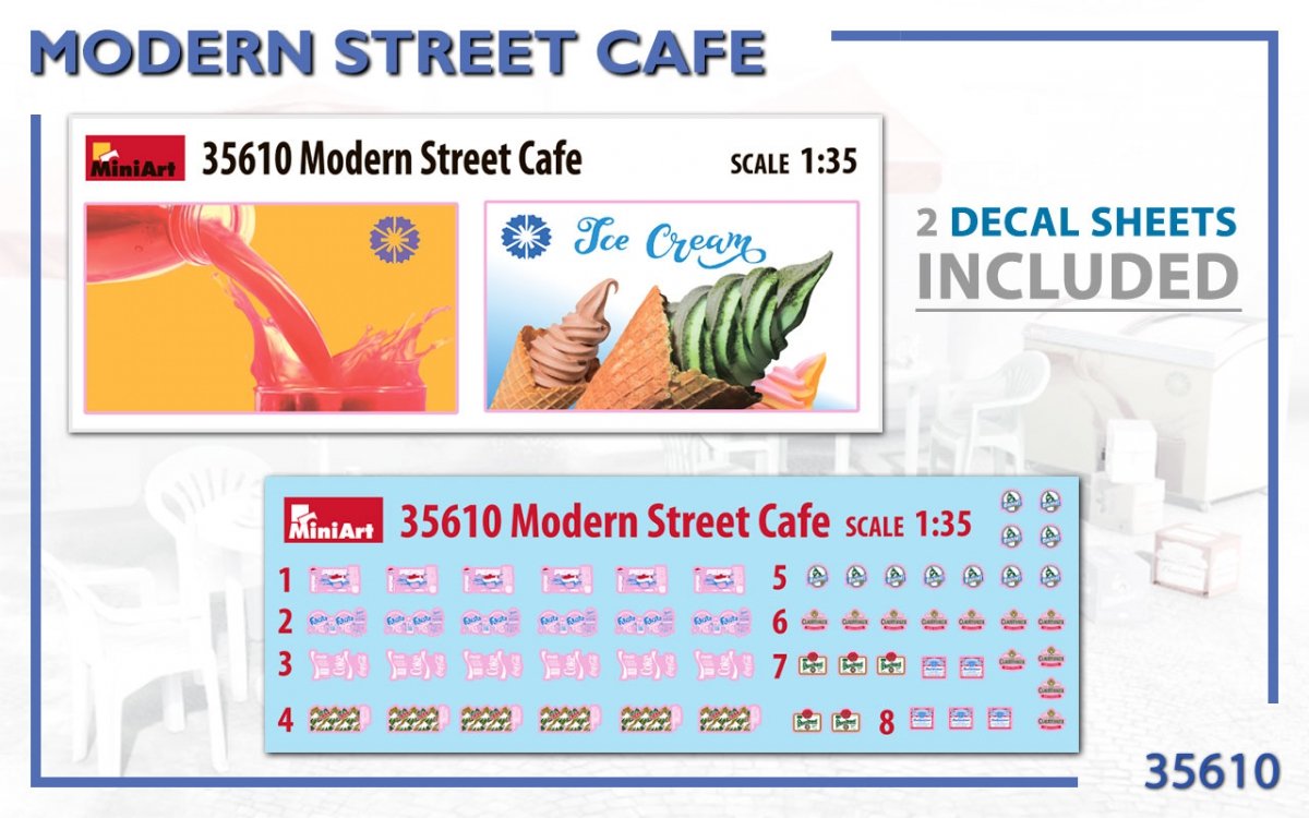 MiniArt 35610 MODERN STREET CAFE 1/35 – image 2