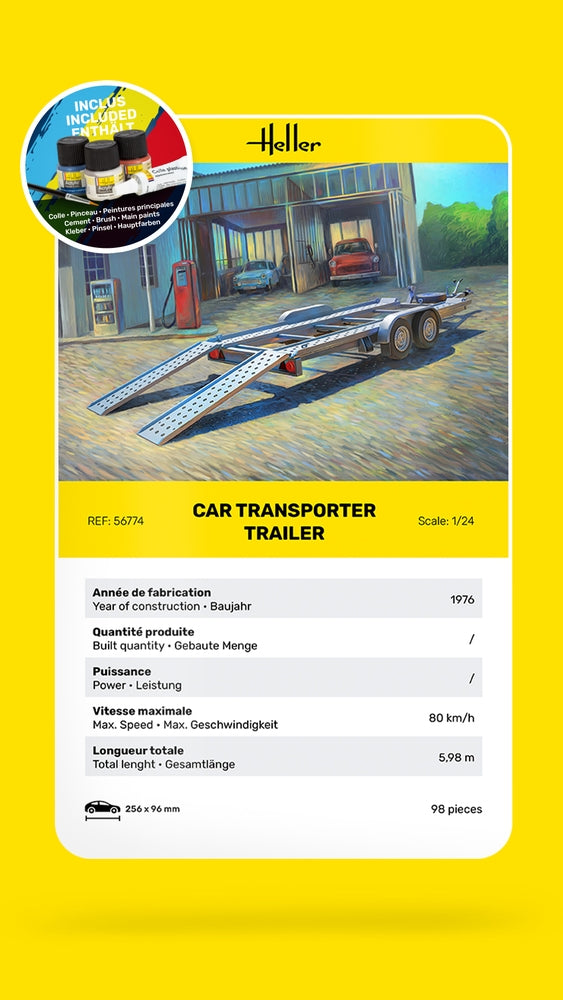 Heller 56774 Car Transport Trailer - Starter Kit 1/24 – image 6