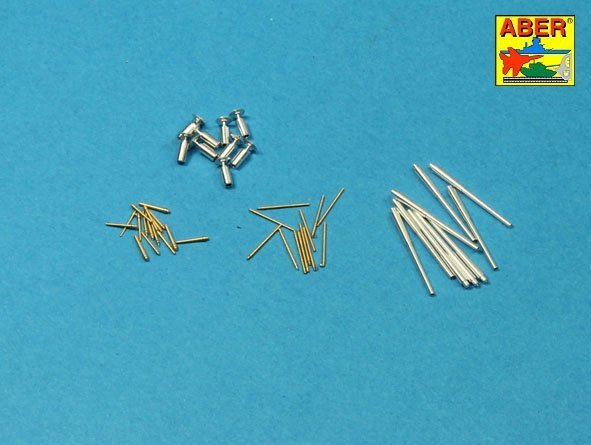Aber 700 L-35 Set of barrels for Italian Battleship: RN Roma or Littorio or Vittorio Veneto 381mm x 9, 152mm x 12, 90mm x 12 1/700 – Bild 7