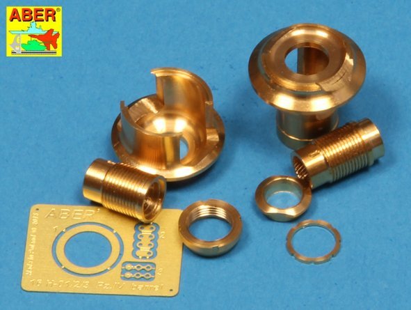 Aber 16L-11 Late muzzle brake used on German 7.5cm barrel PzKpfw.IV, Ausf.H and J 1/16