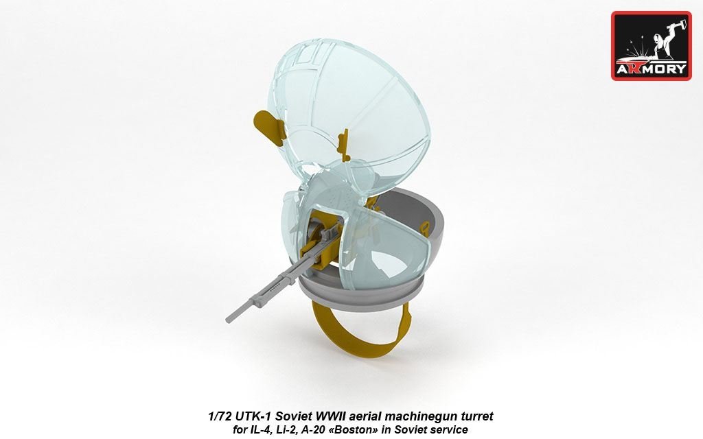 Armory Models ACA7272 UTK-1 Soviet WWII machinegun turret 1/72 – image 2