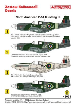 Techmod 48033 - North American P-51 Mustang III 1/48 – obrázek 2