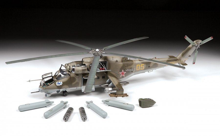 Zvezda 4823 Mi-24V/VP Soviet Attack Helicopter 1/48 – Bild 3