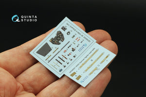 Quinta Studio QD48420 Bf 109K-4 3D-Printed &amp;amp; colored Interior on decal paper (Eduard) 1/48 – immagine 5