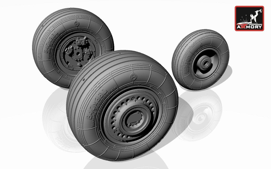 Armory Models AW32003 Sukhoj Su-25 Frogfoot wheels 1/32 – Bild 4