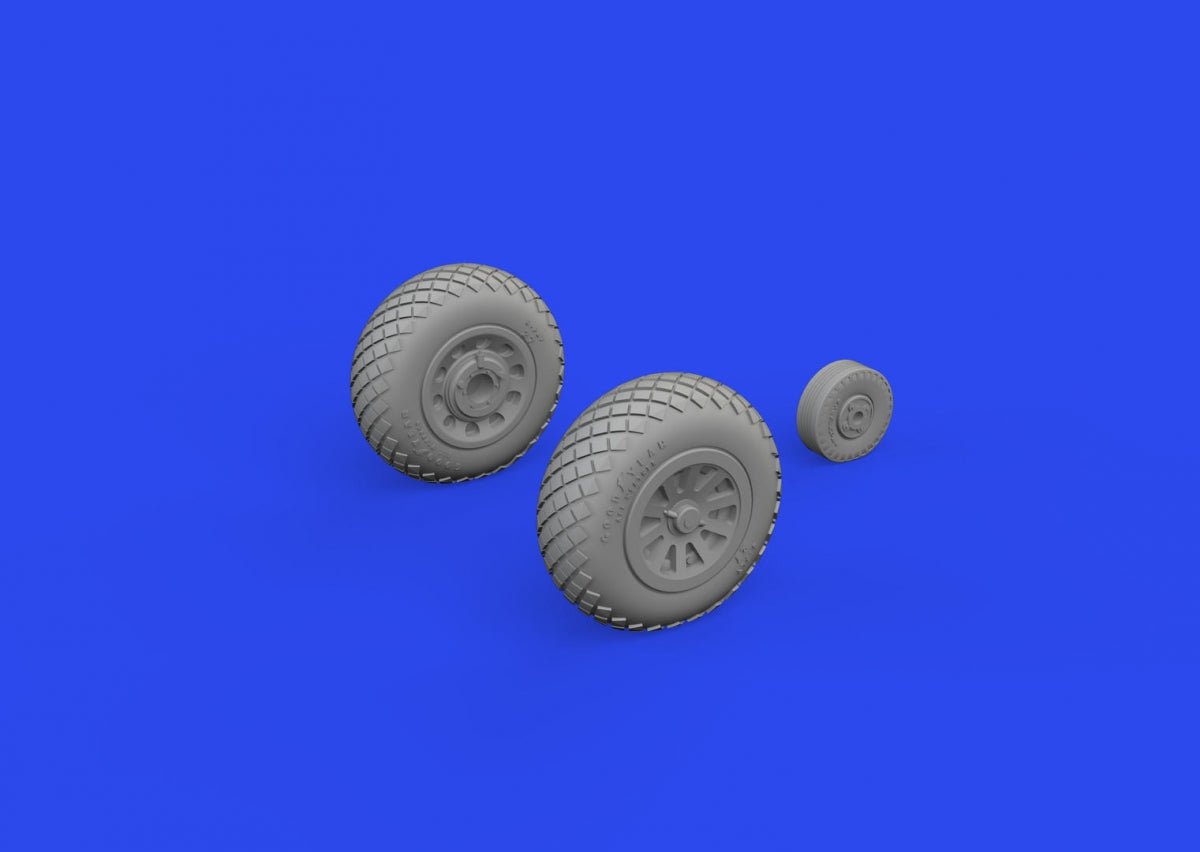 Eduard 672366 P-51D wheels diamond tread EDUARD 1/72