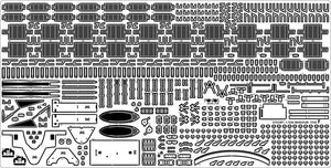 Pontos 37034FB USS BB-63 Missouri 1945 Advanced Detail Up Set for Hobbyboss Kit (Deck Blue 20B stained wooden deck) 1/350 – image 31